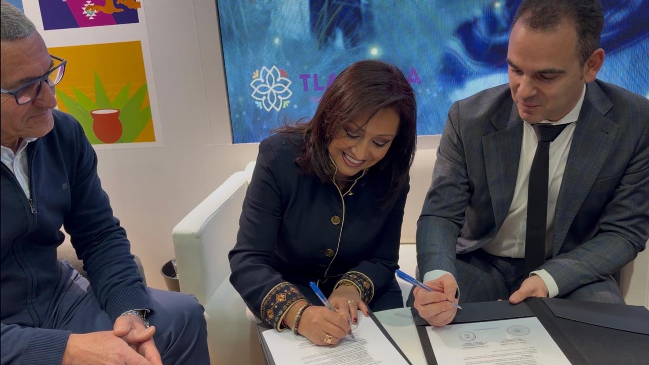 Gobernadora Lorena Cuéllar firma acuerdos de cooperación con ayuntamientos de España